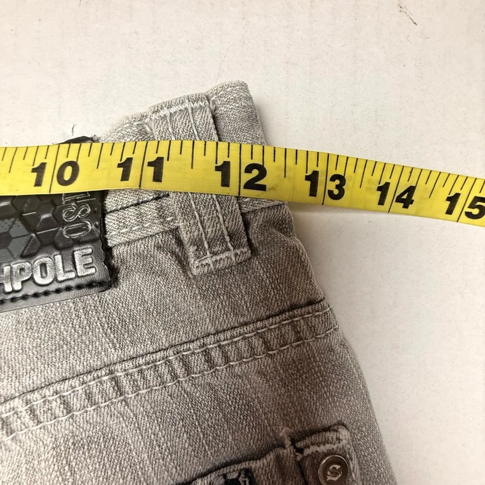 Vintage Southpole Jeans Youth Boys 12‎ Gray Light Wash Y2K Denim Grunge Wide Leg